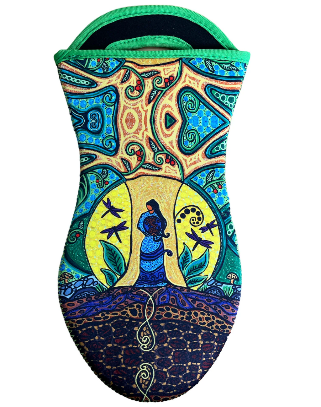 Leah Dorion Strong Earth Woman Oven Mitt