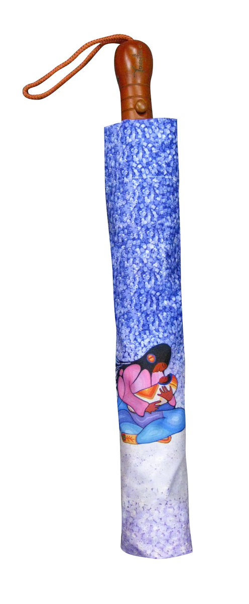 Cecil Youngfox Joyous Motherhood Collapsible Umbrella – Indigenous