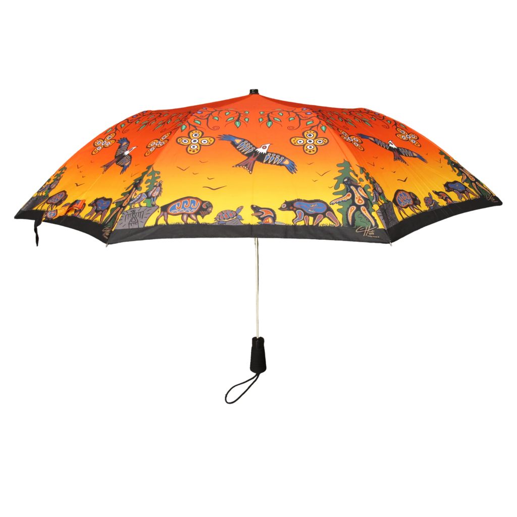 Cody Houle Seven Grandfather Teachings Artist Collapsible Umbrella