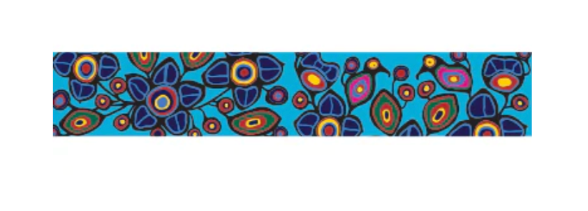 Norval Morrisseau Flowers and Birds Lanyard