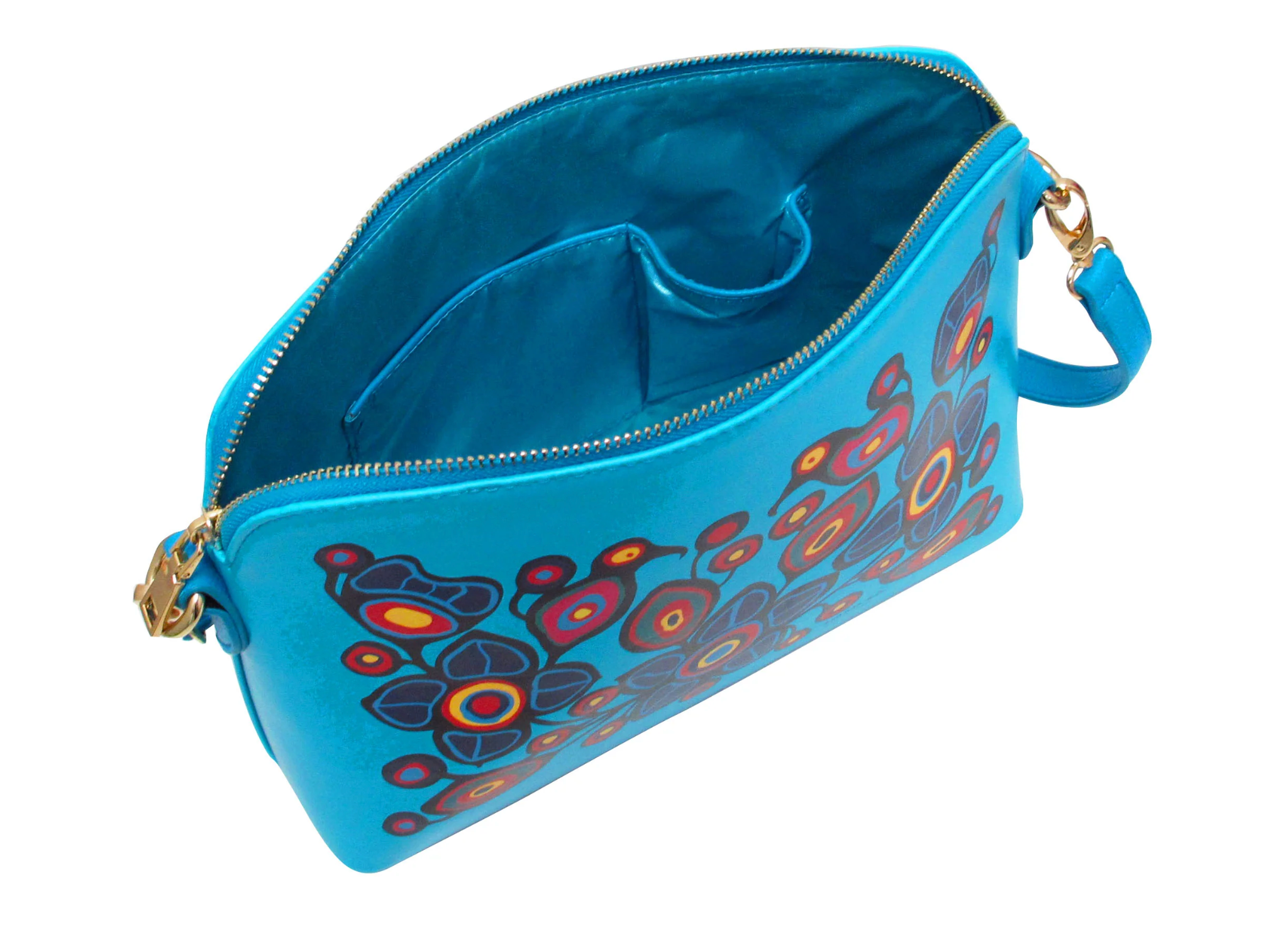 Norval Morrisseau Flowers and Birds Purse