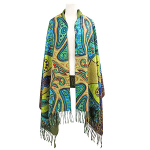 Leah Dorion Strong Earth Woman Art Print Shawl