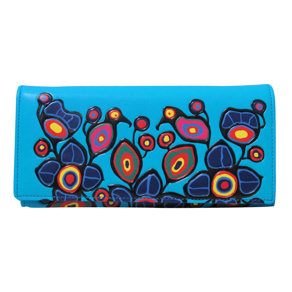 Norval Morrisseau Flowers and Birds Wallet