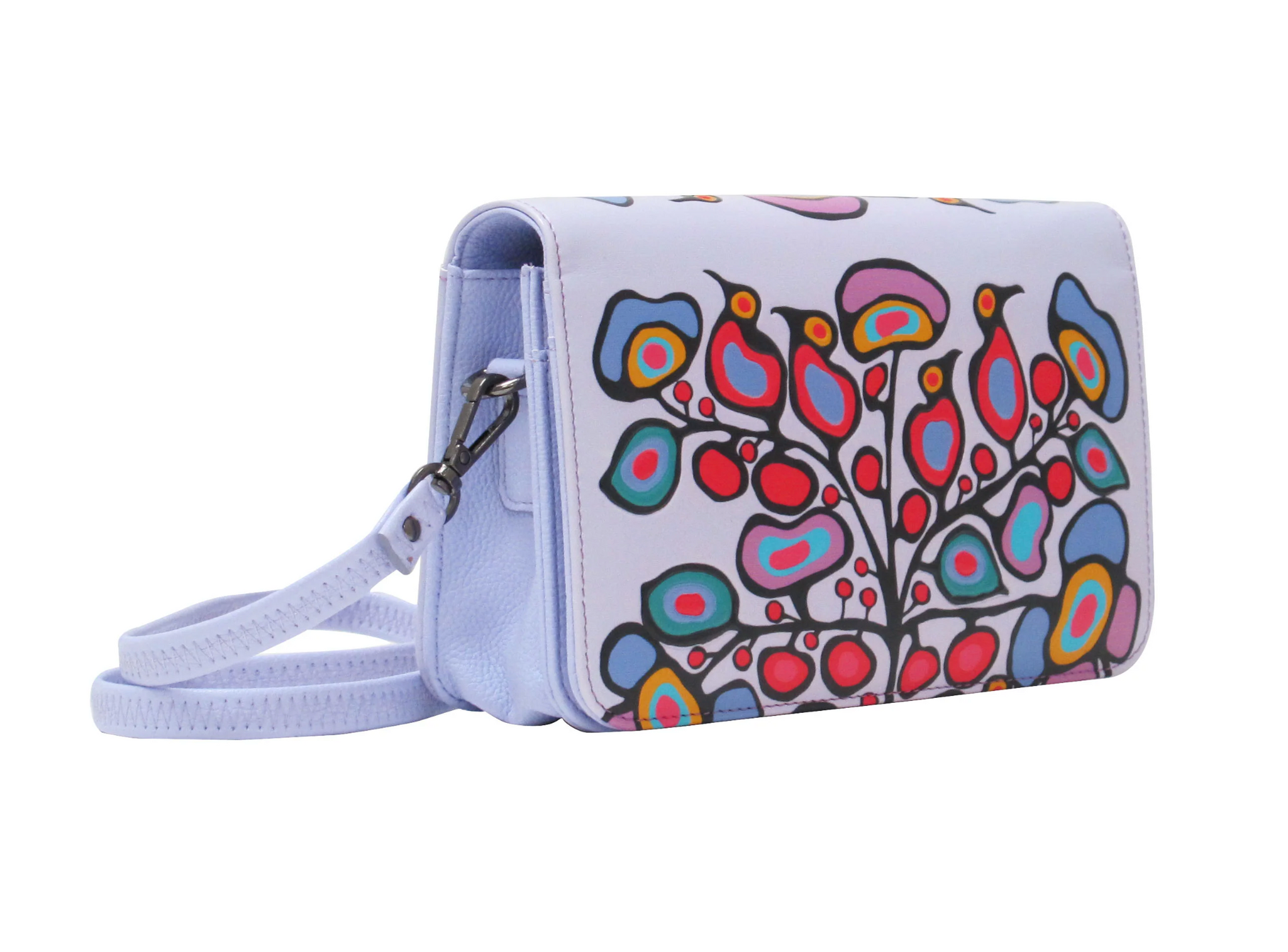Flower top crossbody purse