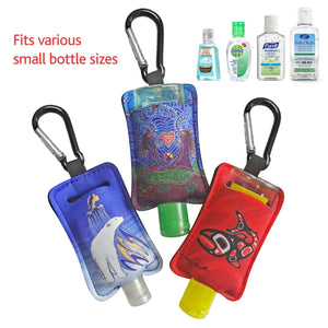 John Rombough Bear Sanitizer Bottle Holder w/ Purell 30ML Bottle